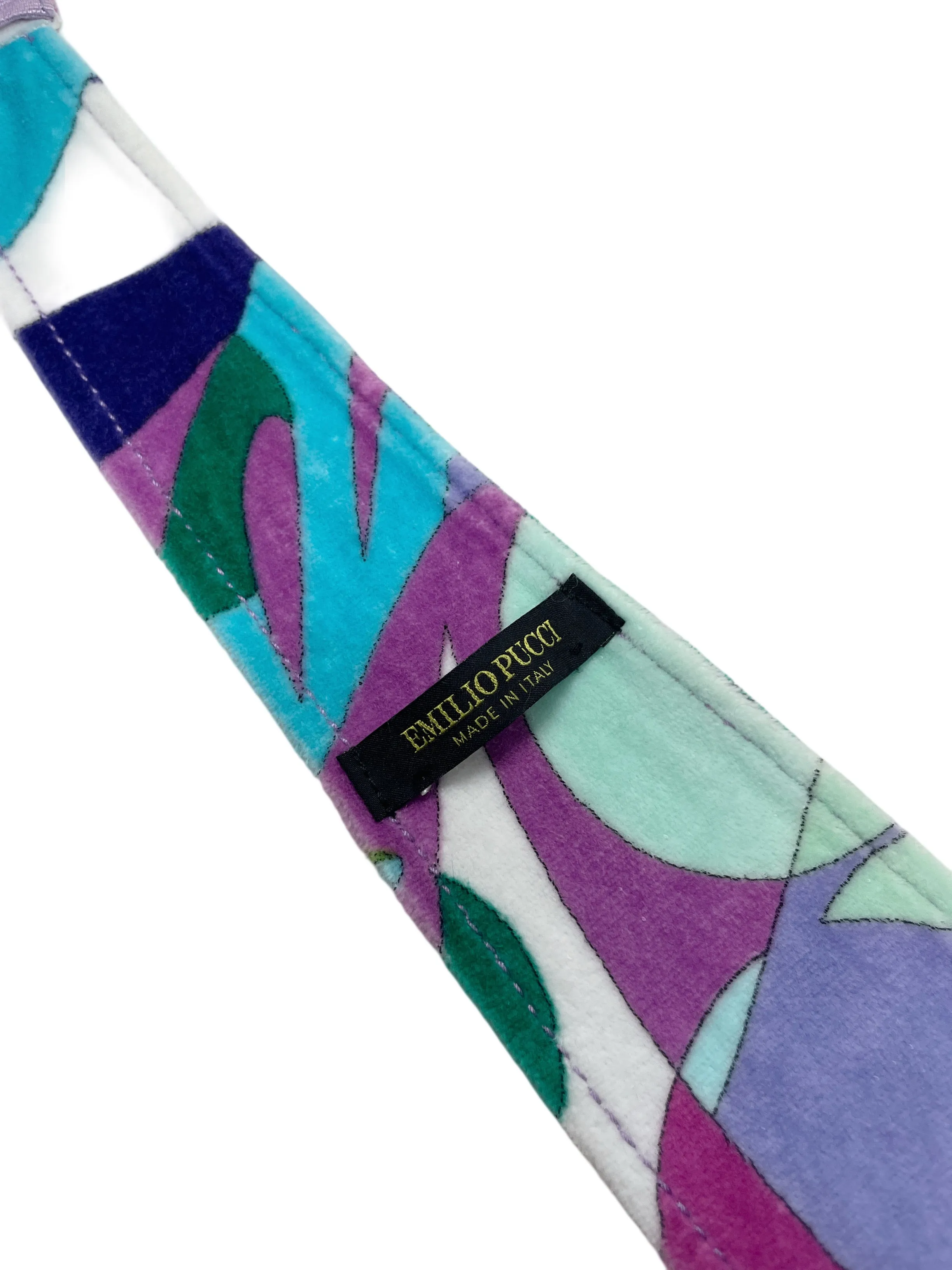 Emilio Pucci Multicolored Terrycloth Tie Visor, SIze OS