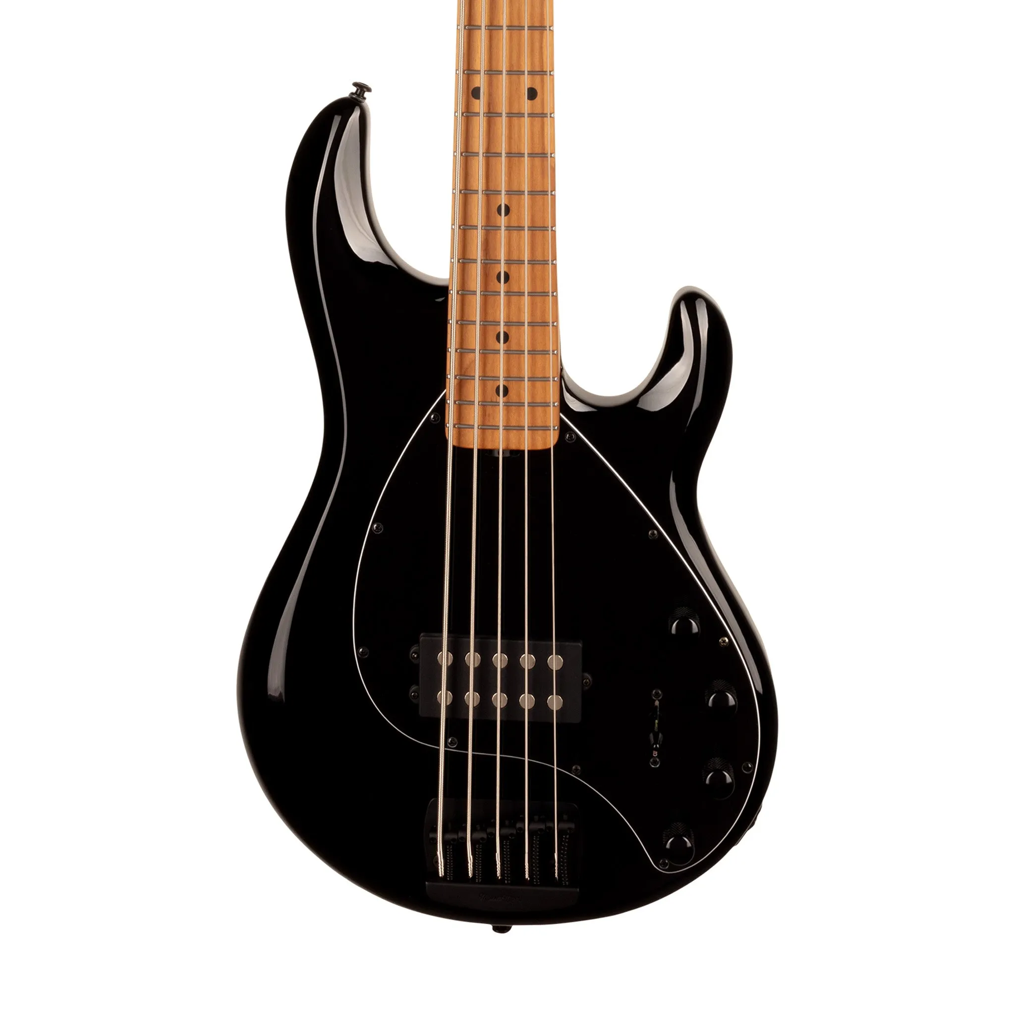 Ernie Ball Music Man StingRay Special 5 Bass Guitar, Maple FB, Black