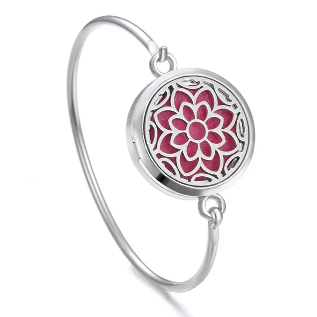 Essential Oil Diffuser Tree of Life Locket Bracelet