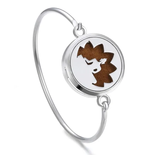 Essential Oil Diffuser Tree of Life Locket Bracelet