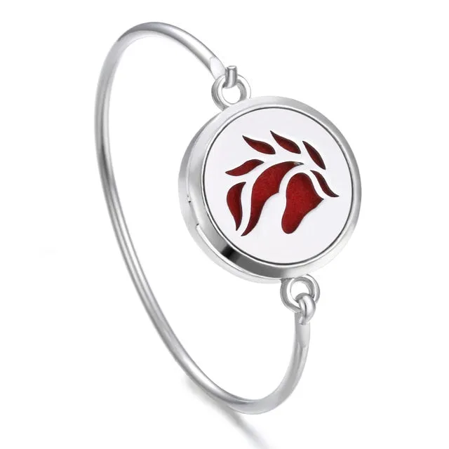 Essential Oil Diffuser Tree of Life Locket Bracelet