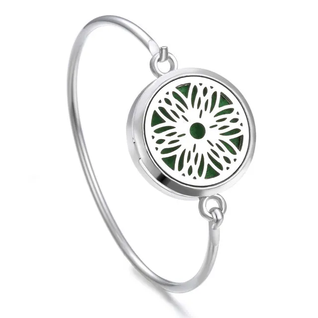 Essential Oil Diffuser Tree of Life Locket Bracelet