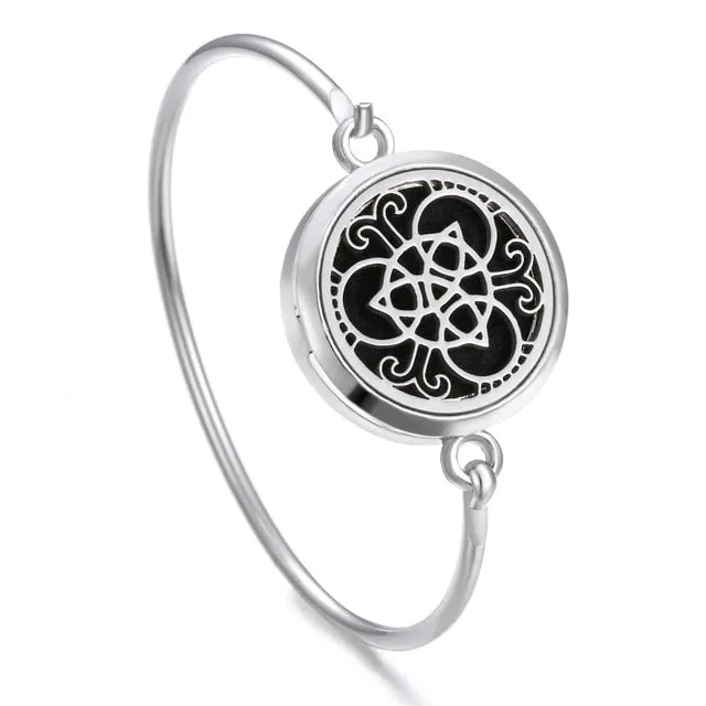 Essential Oil Diffuser Tree of Life Locket Bracelet