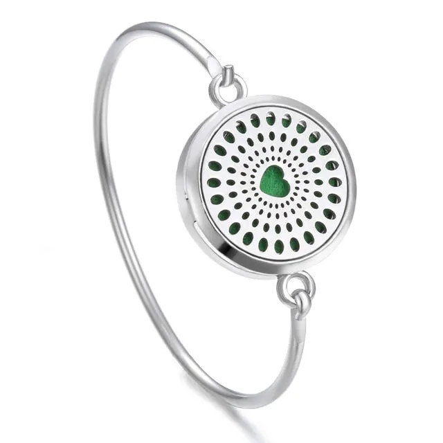 Essential Oil Diffuser Tree of Life Locket Bracelet