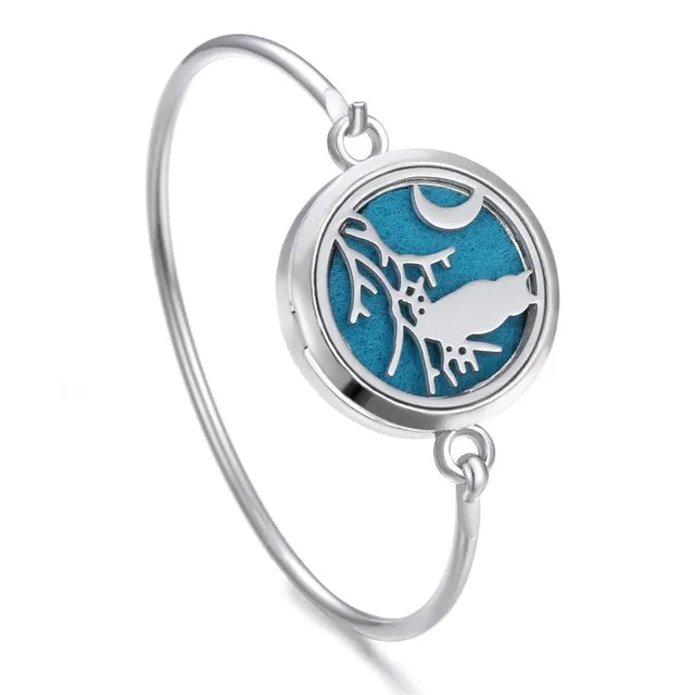 Essential Oil Diffuser Tree of Life Locket Bracelet