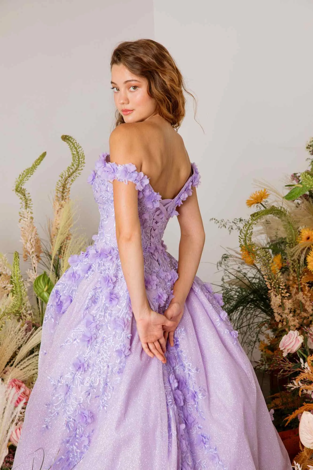 Eureka 9339 Quinceanera Glitter Mesh Ball Gown Includes Cape