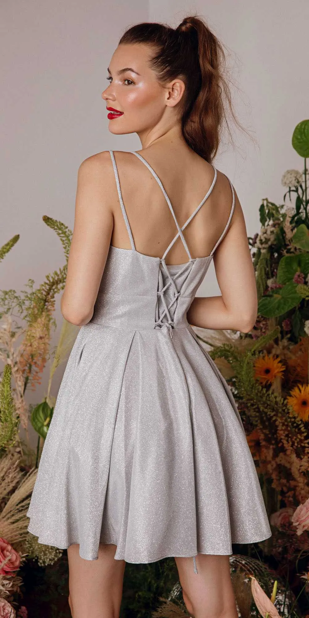 Eureka 9988 Homecoming Short Dress with Pockets