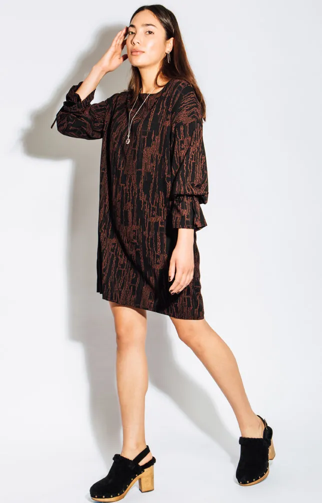 Eve Gravel Vetiver Dress