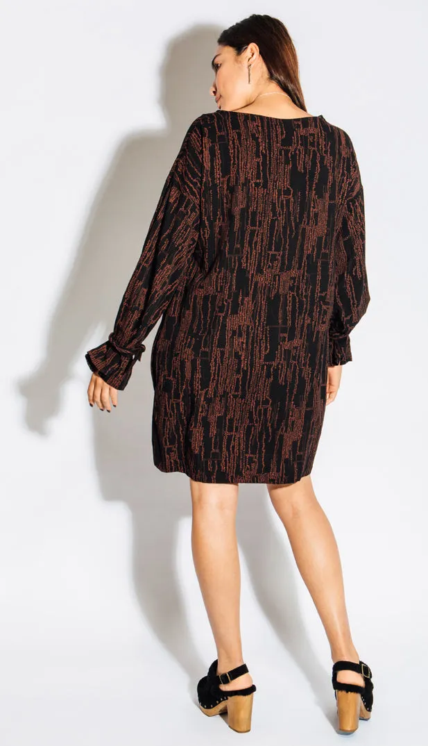 Eve Gravel Vetiver Dress