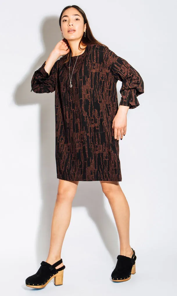 Eve Gravel Vetiver Dress