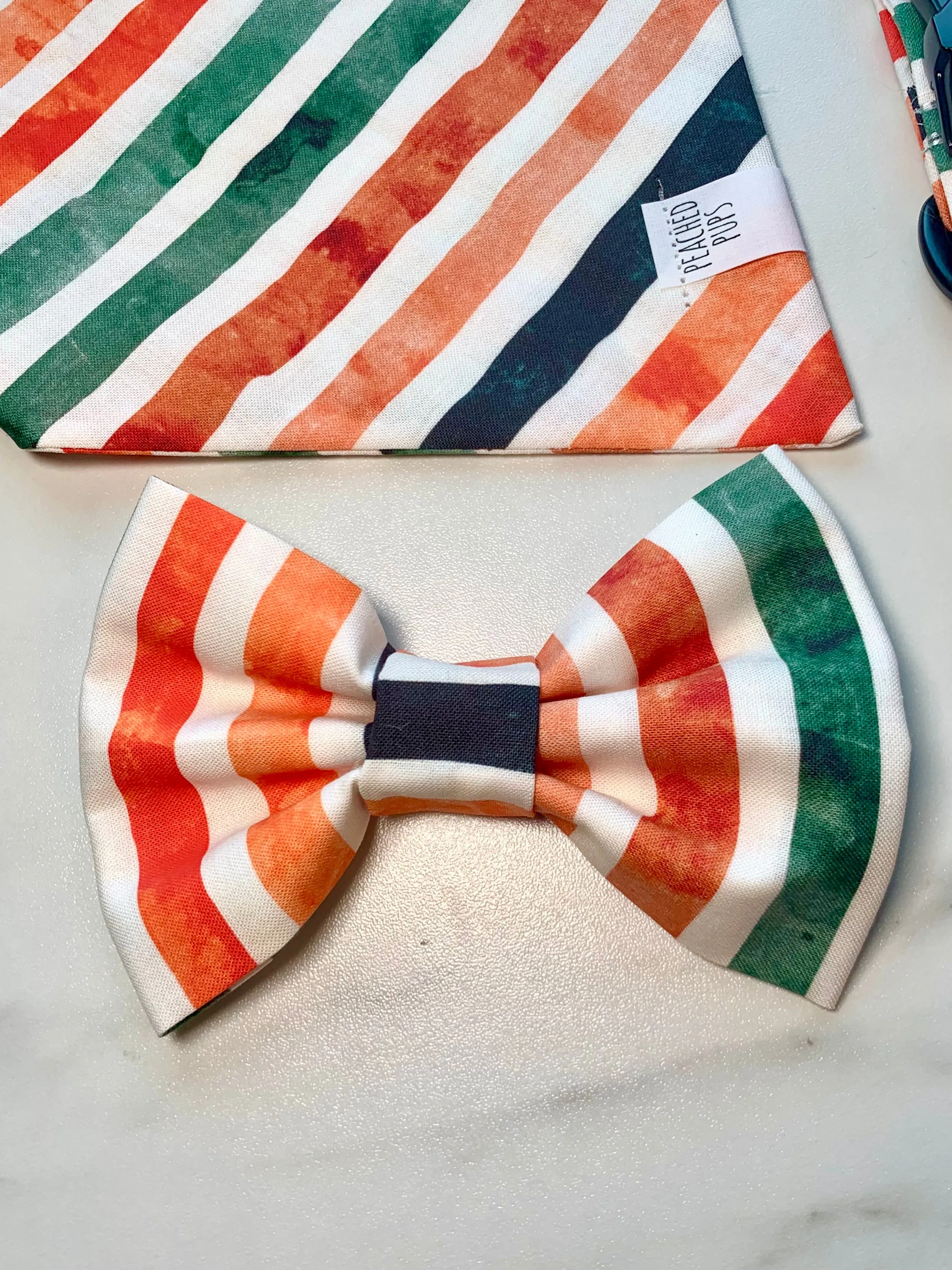 Fall Stripes - Vibrant Bow
