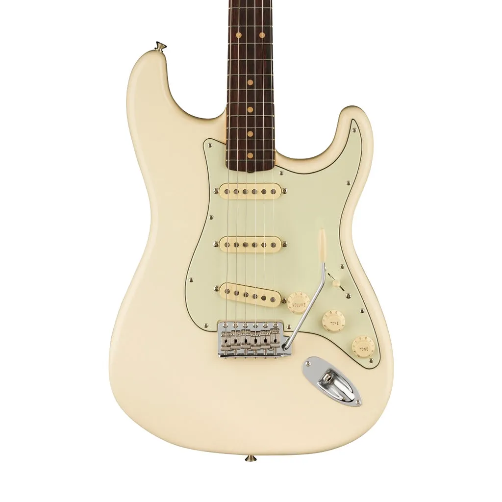 Fender American Vintage II 61 Stratocaster Electric Guitar, RW FB, Olympic White