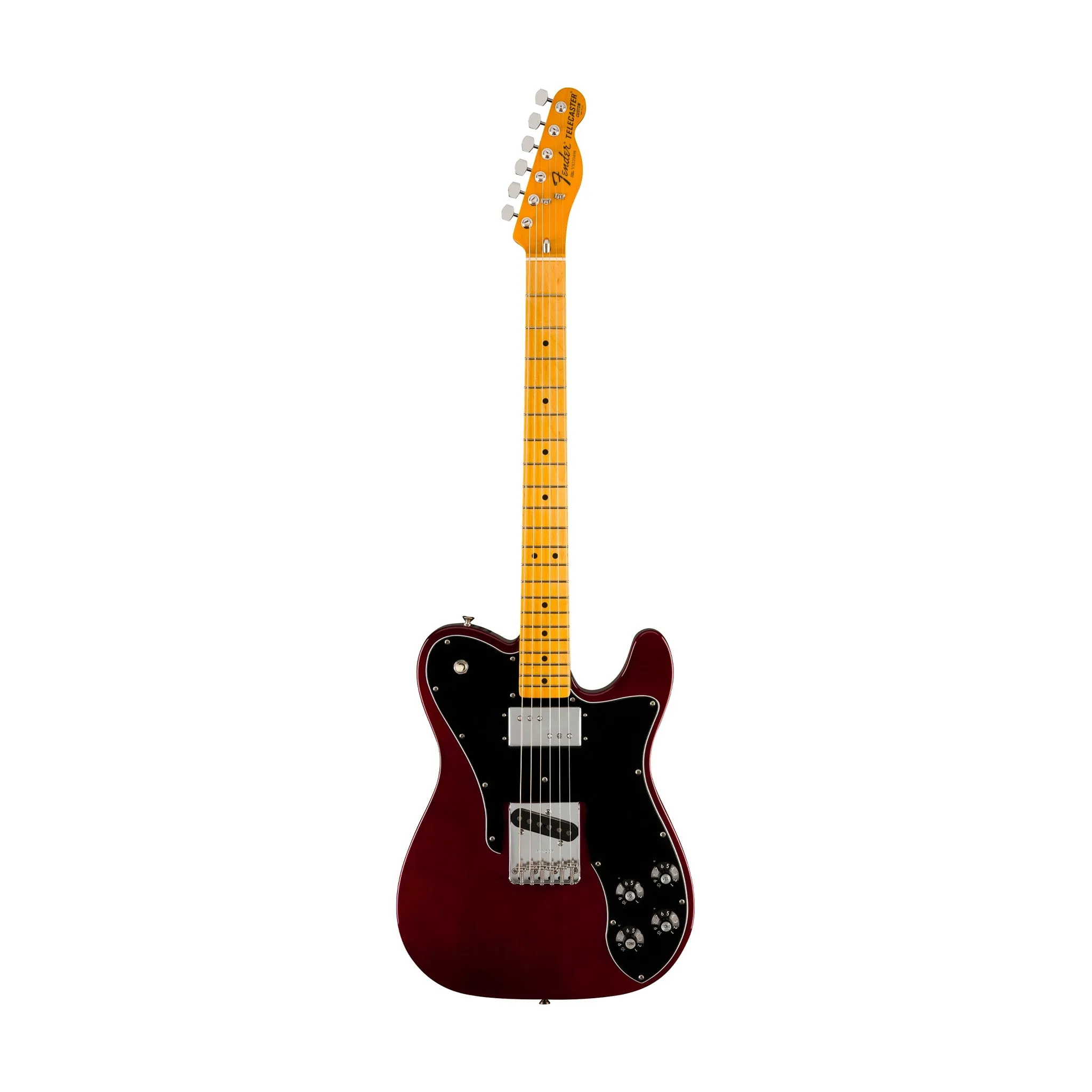 Fender American Vintage II 77 Telecaster Custom Electric Guitar, Maple FB, Wine