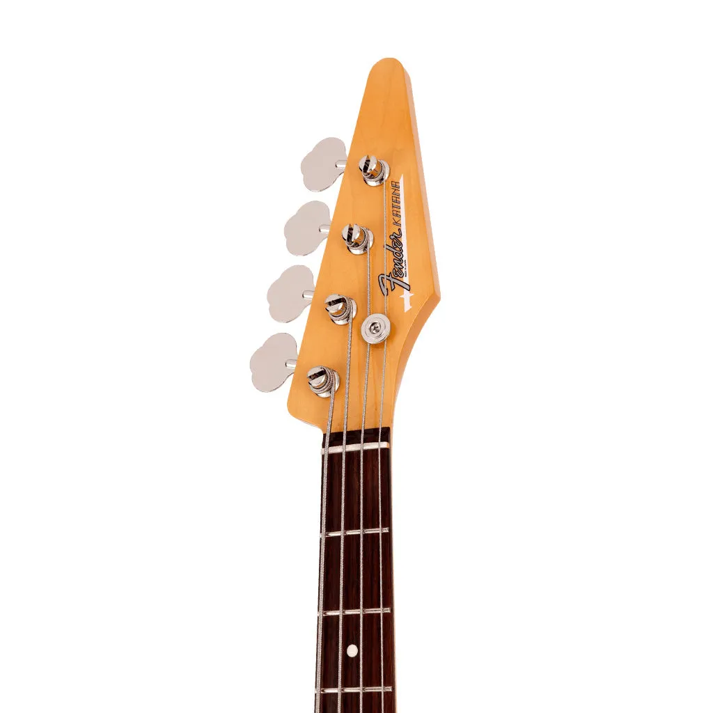 Fender Hama Okamoto Signature Katana Bass Guitar, Shell Pink
