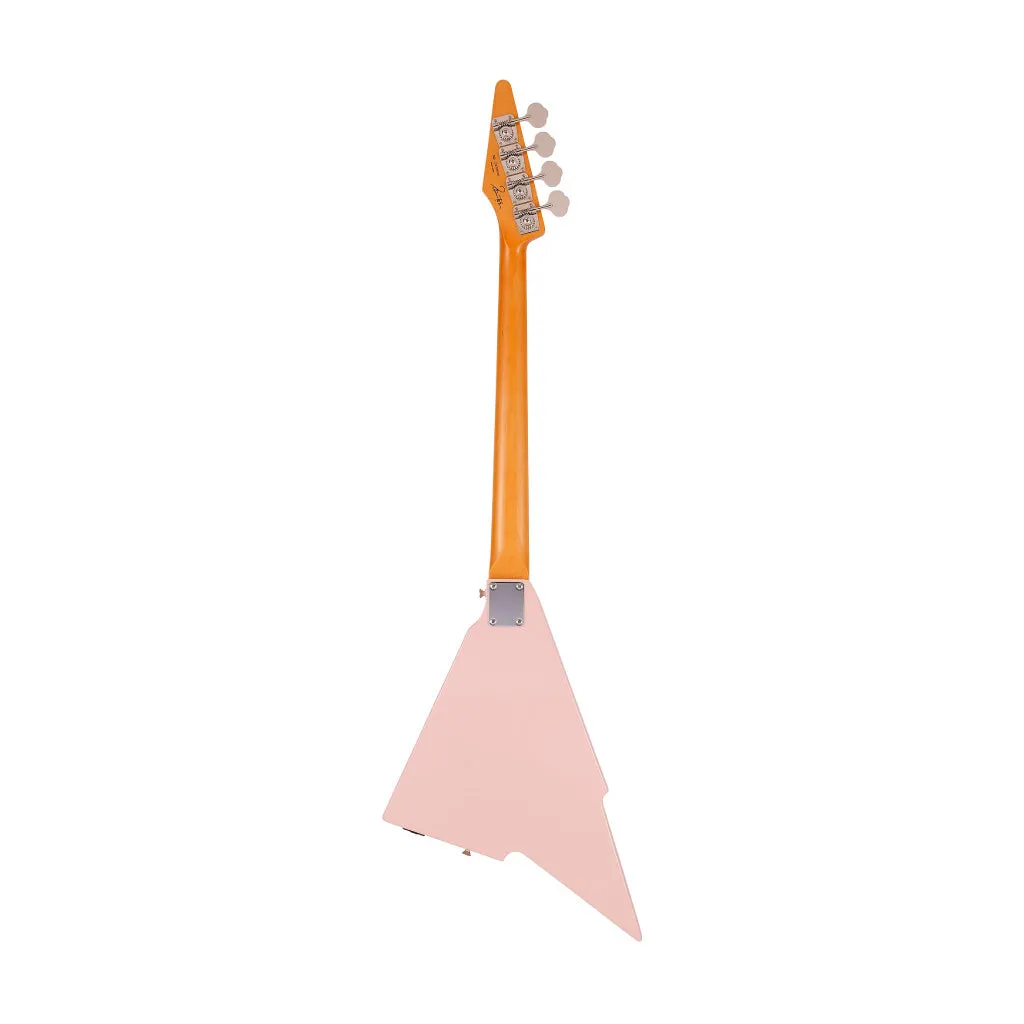 Fender Hama Okamoto Signature Katana Bass Guitar, Shell Pink