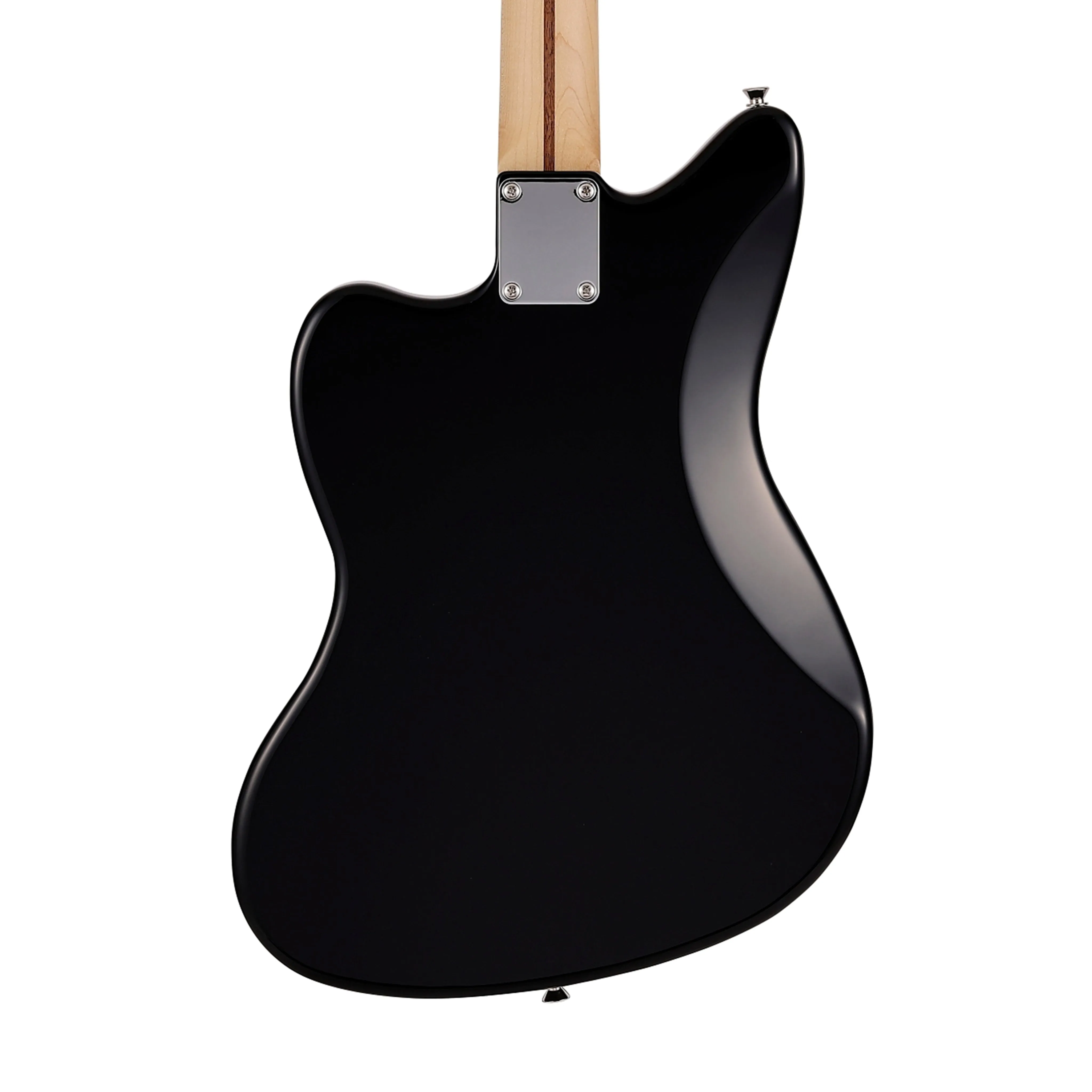 Fender Japan Junior Collection Jazzmaster Electric Guitar, Maple FB, Black