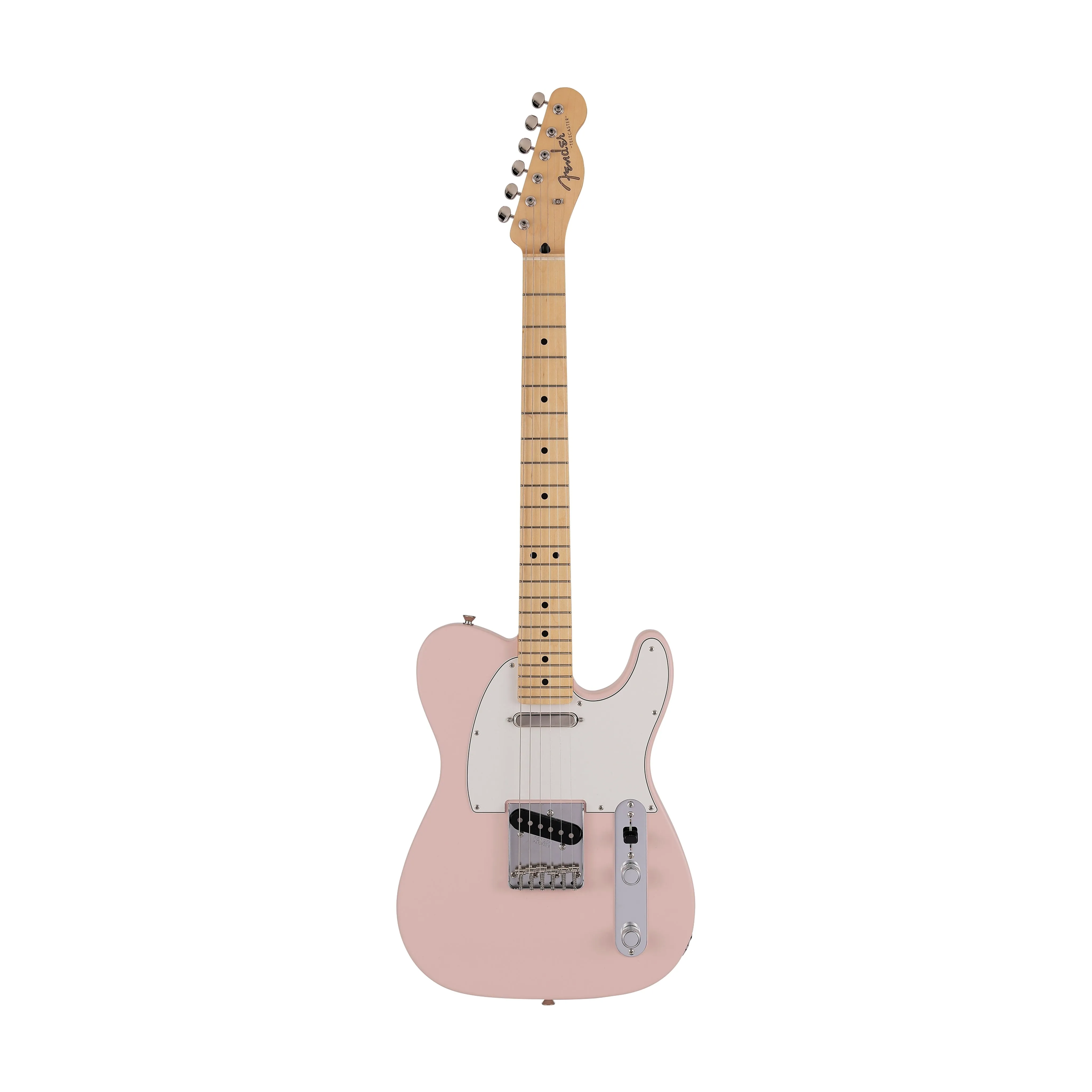 Fender Japan Junior Collection Telecaster Electric Guitar, Maple FB, Satin Shell Pink