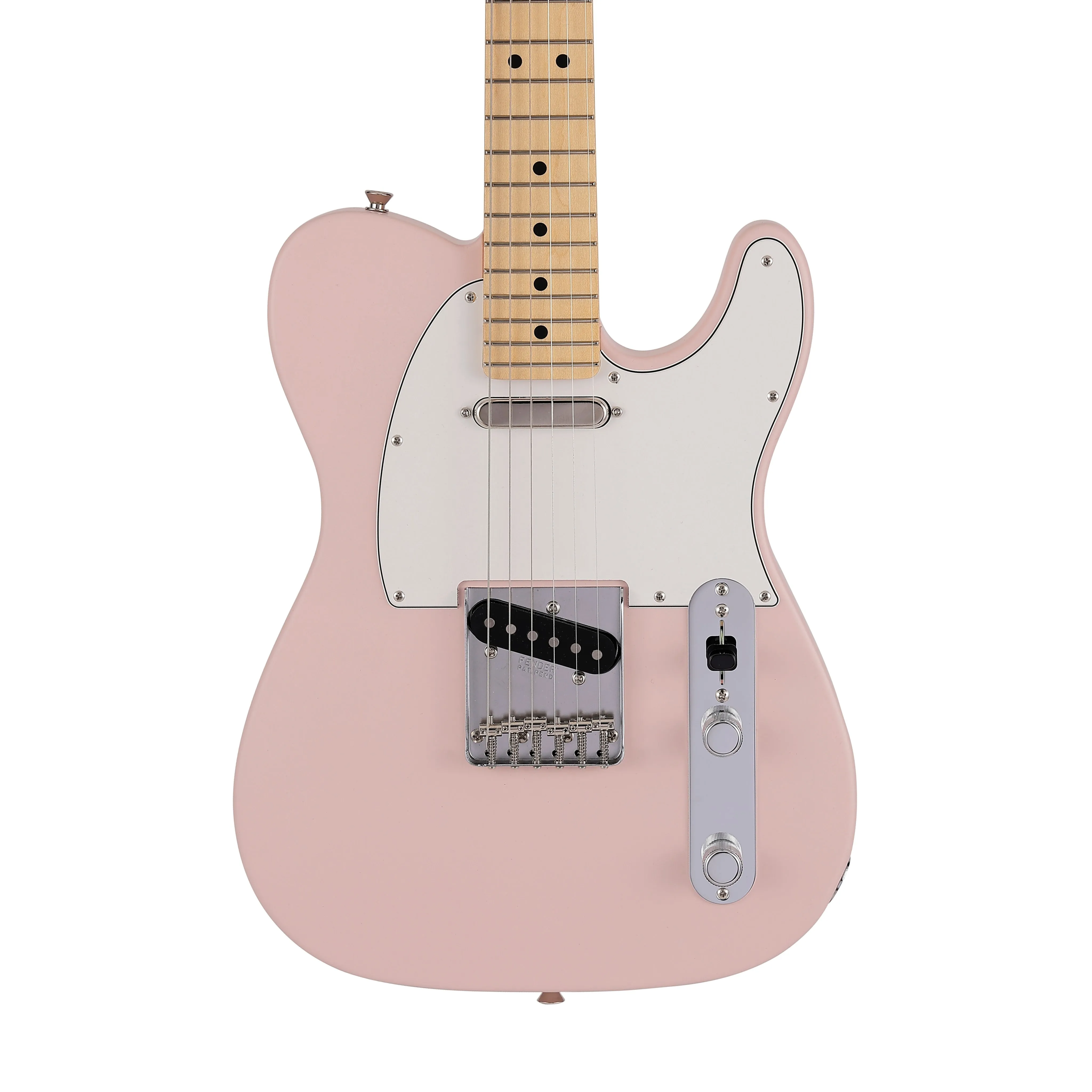 Fender Japan Junior Collection Telecaster Electric Guitar, Maple FB, Satin Shell Pink