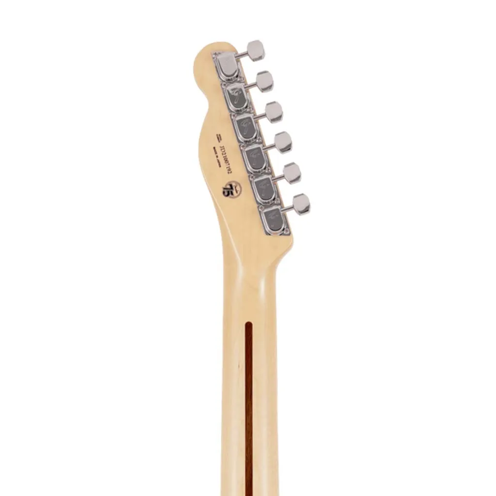 Fender Japan Ltd Ed F Hole Telecaster Thinline Electric Guitar, Maple FB, Mystic Ice Blue