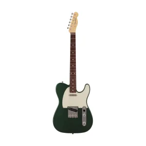 Fender Japan Traditional II 60s Telecaster Electric Guitar, RW FB, Aged Sherwood Green Metallic