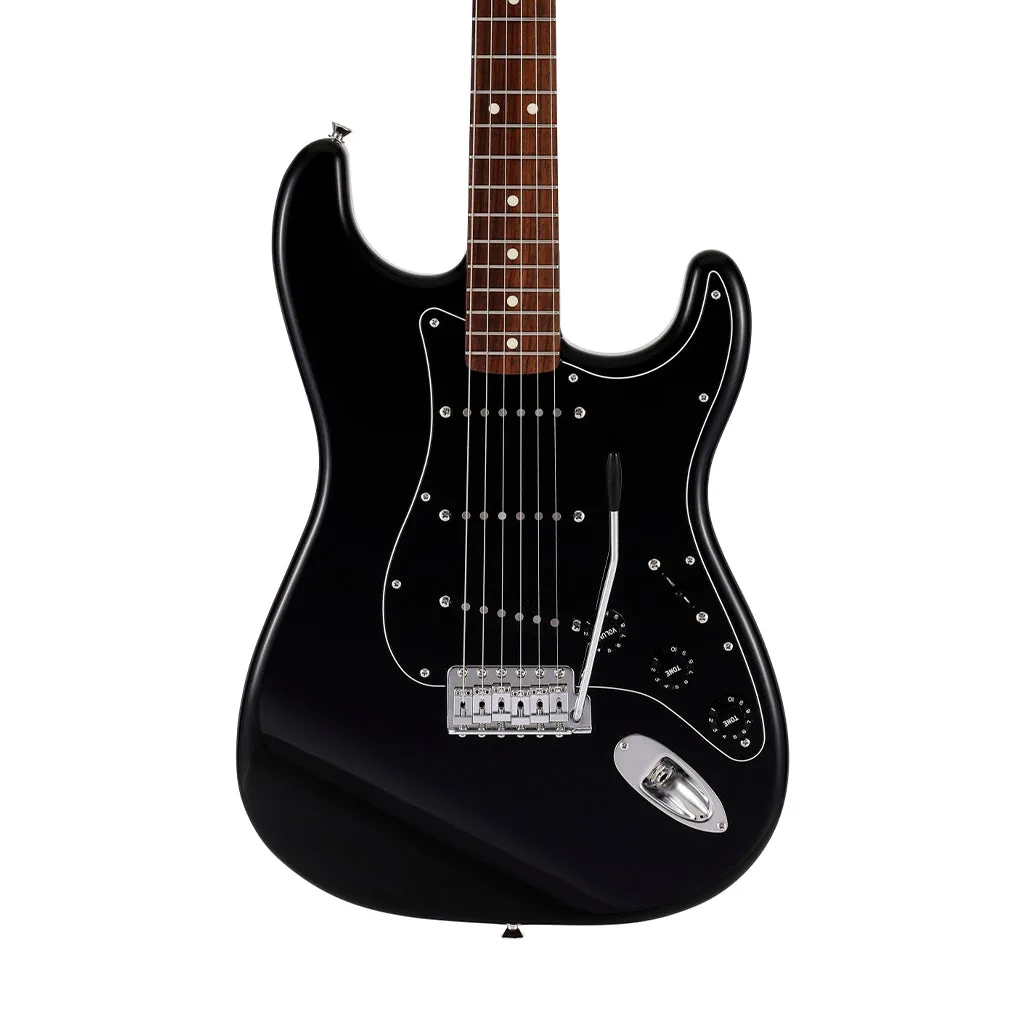 Fender Japan Traditional II 70s Stratocaster Electric Guitar, RW FB, Black