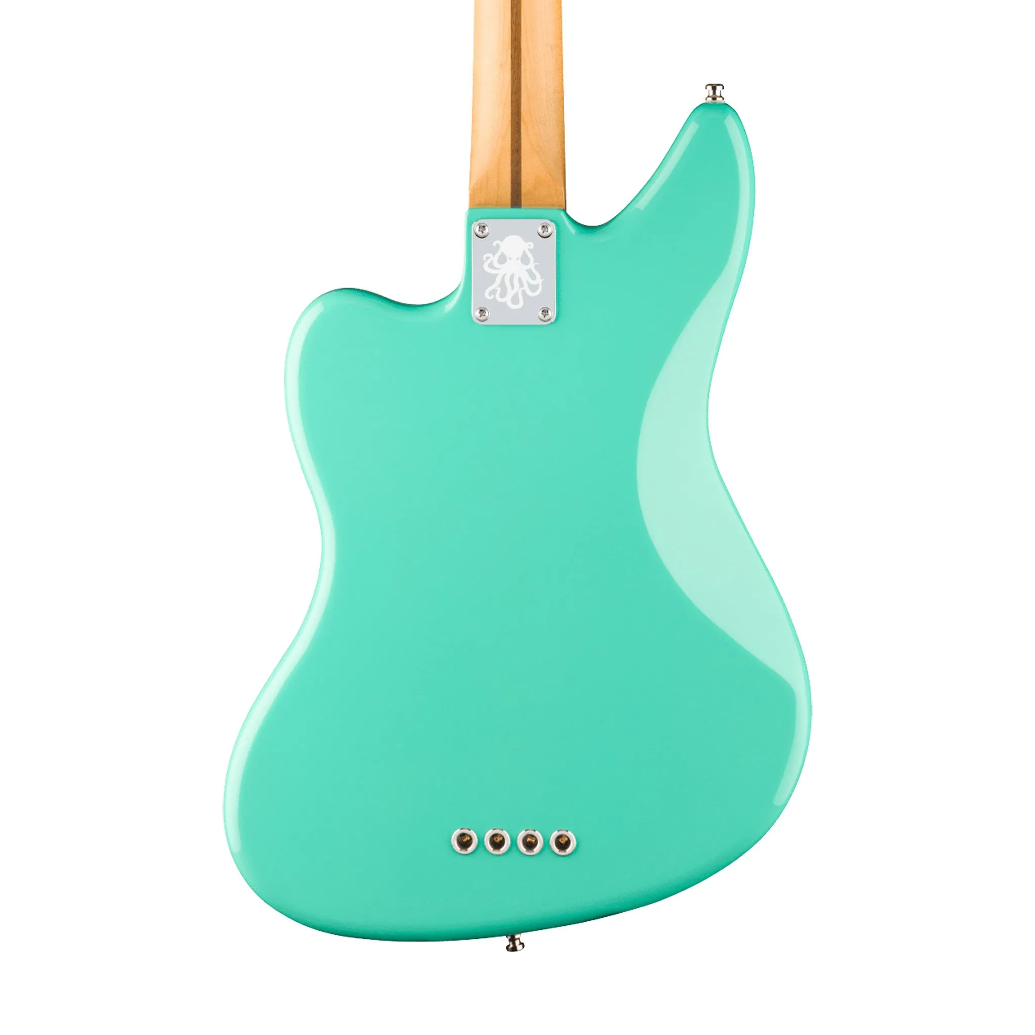 Fender Mark Hoppus Jaguar Bass Guitar, RW FB, Sea Foam Green