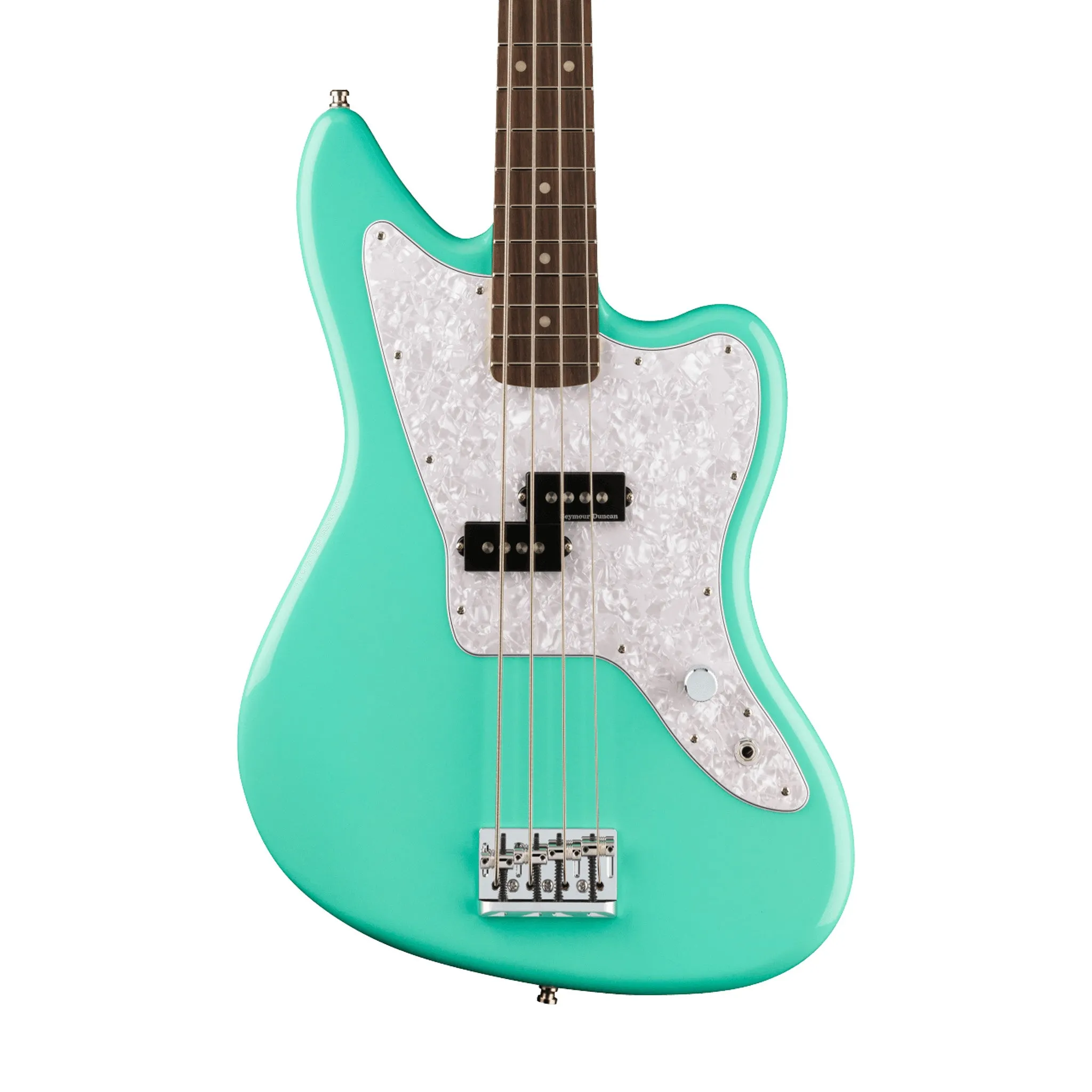 Fender Mark Hoppus Jaguar Bass Guitar, RW FB, Sea Foam Green