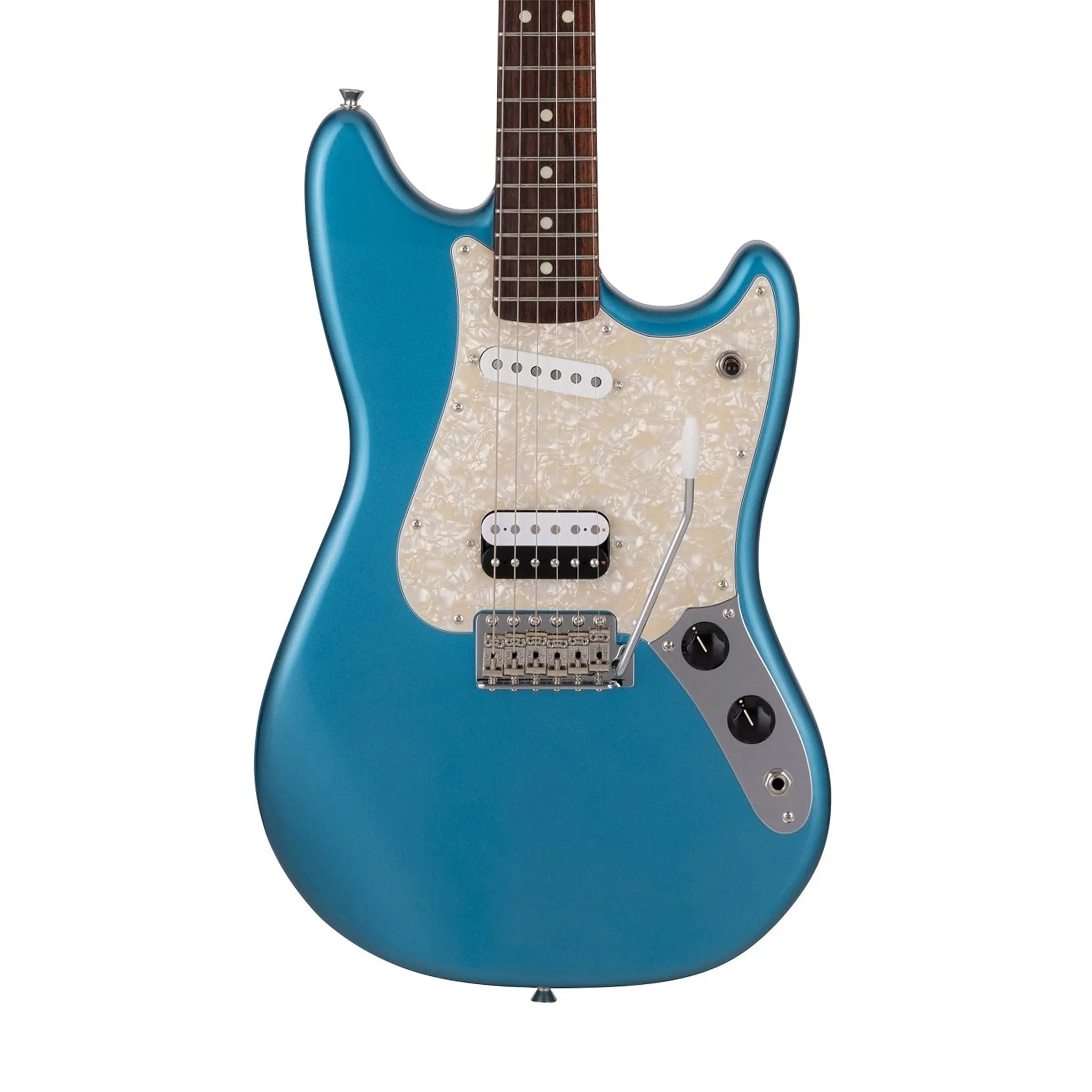 Fender MIJ Limited Cyclone Electric Guitar, RW FB, Lake Placid Blue