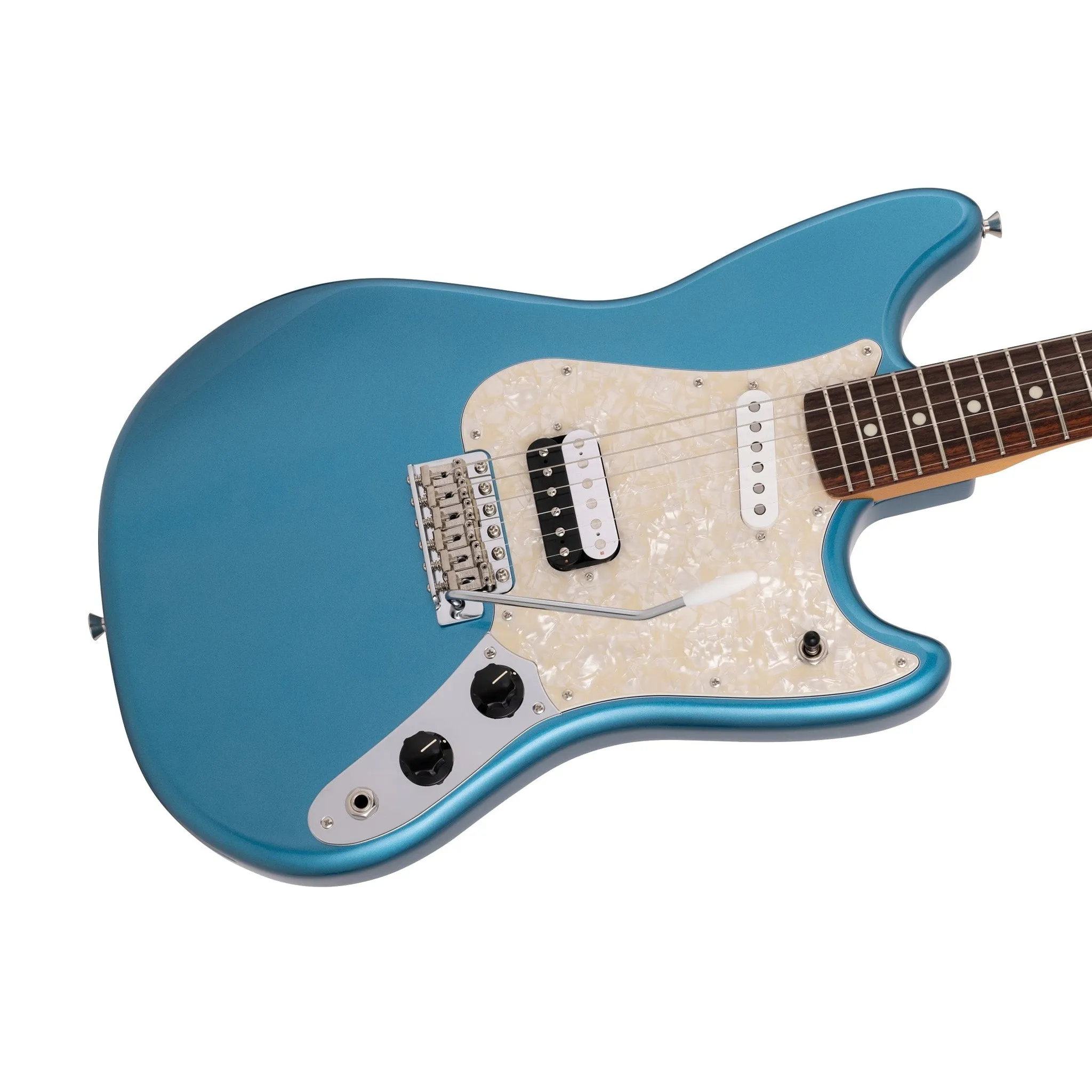 Fender MIJ Limited Cyclone Electric Guitar, RW FB, Lake Placid Blue