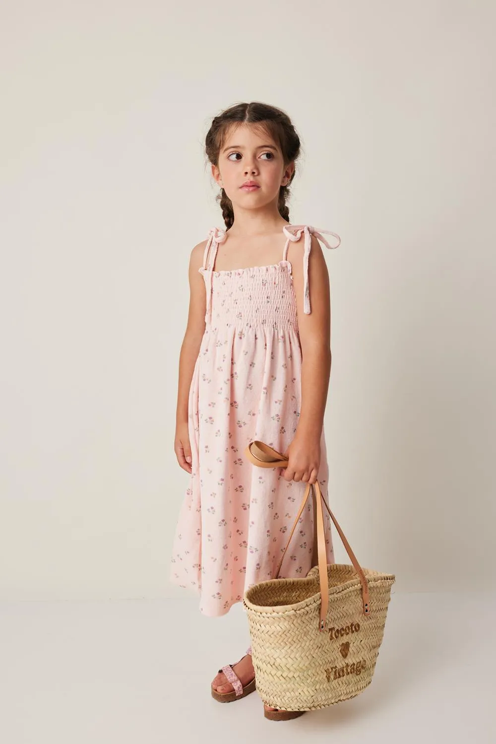 Floral Terrycloth Maxi Dress