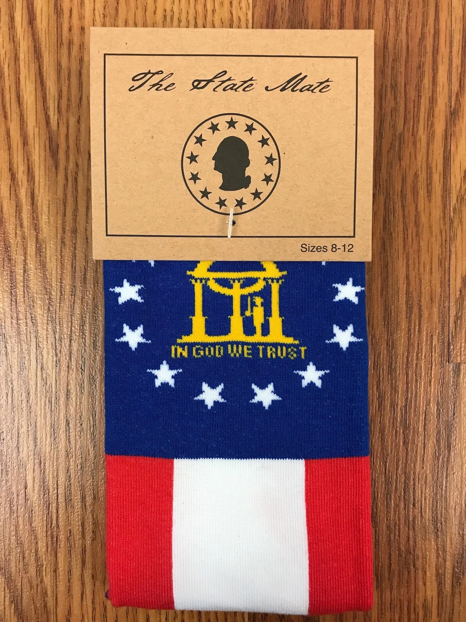 Georgia State Flag Socks
