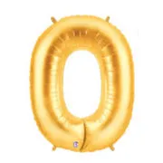 Giant Number Balloons in Gold