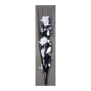 Graduation Cap Spray - Black/White