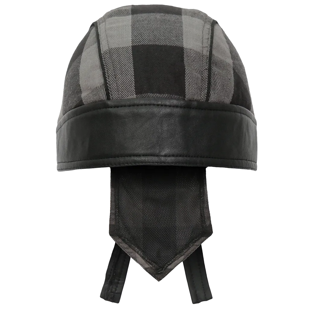 Gray Buffalo Plaid Headwrap