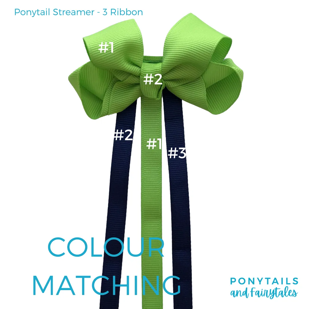 Green & Charcoal Grey Hair Accessories