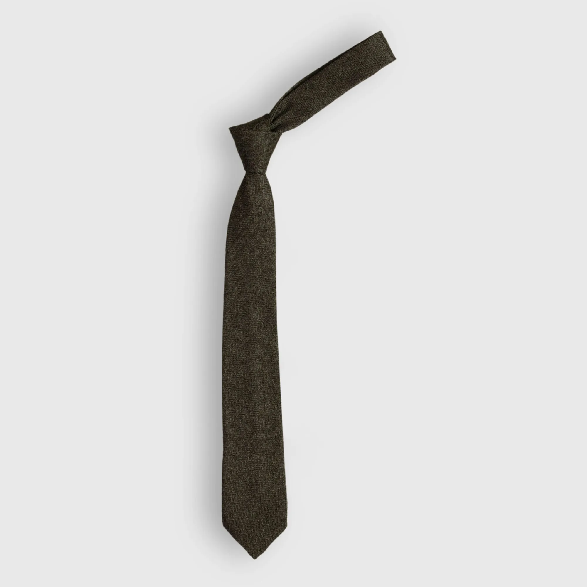 Green Chevron Tie