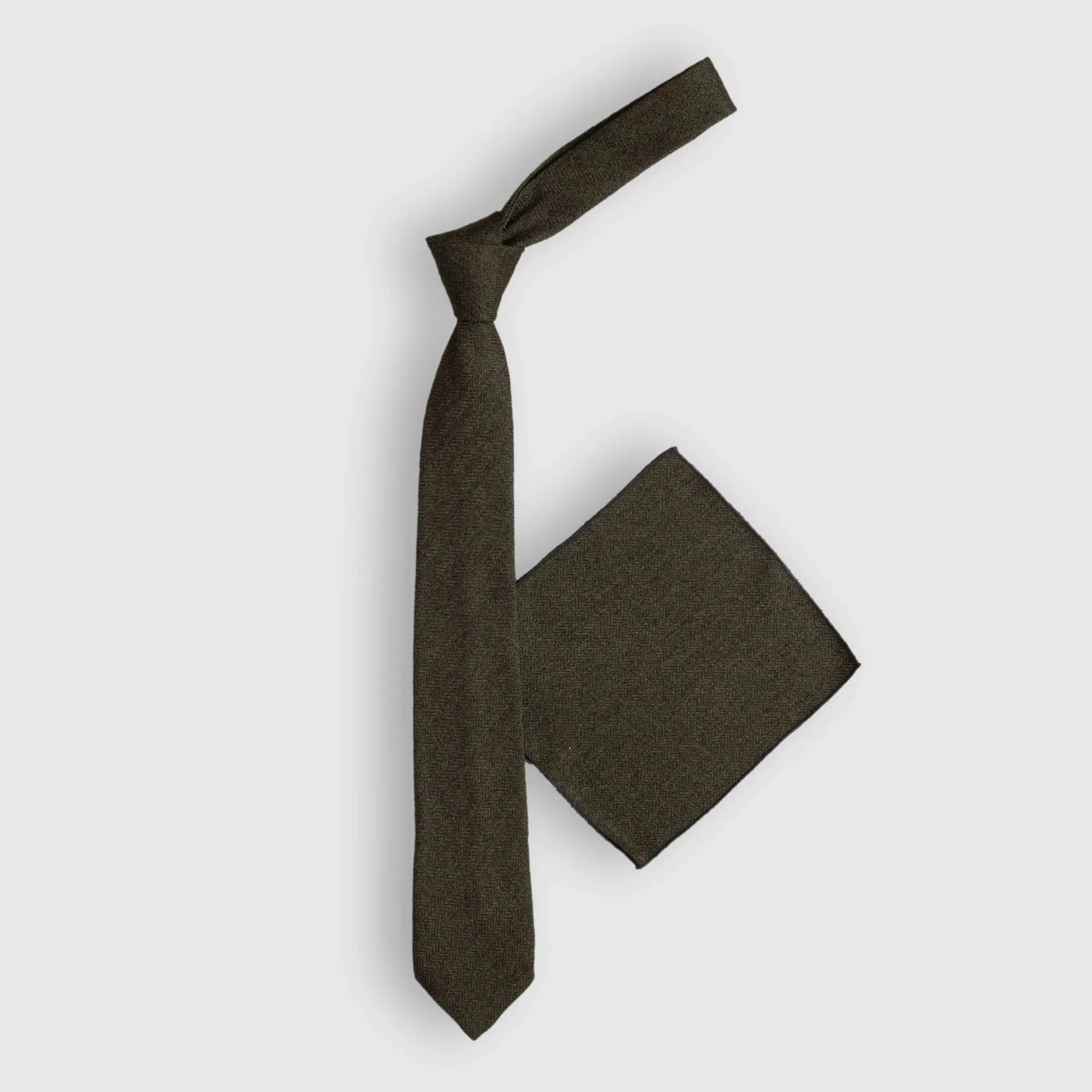 Green Chevron Tie