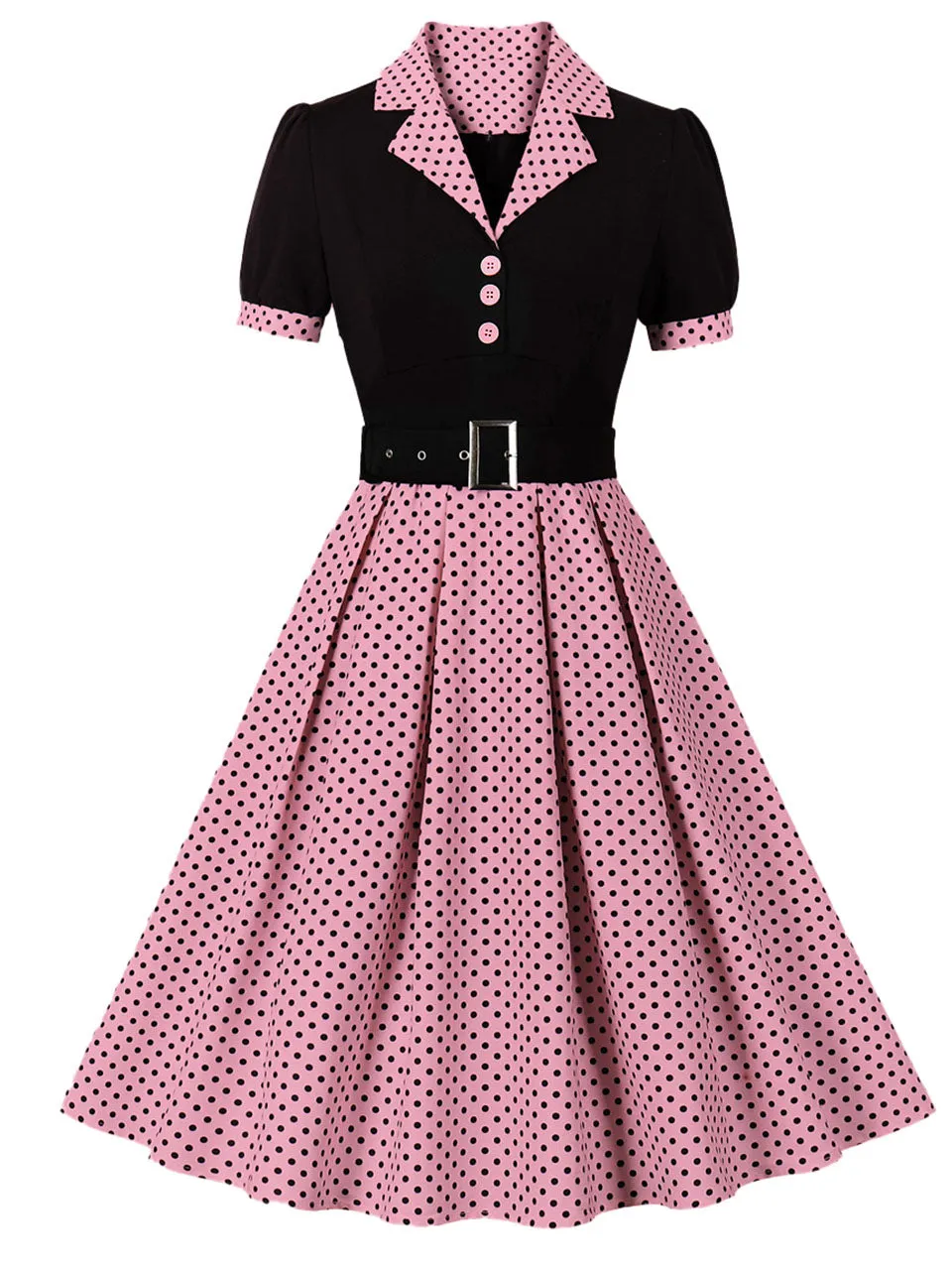 Green Polka Dots 1950S Vintage Swing Dress