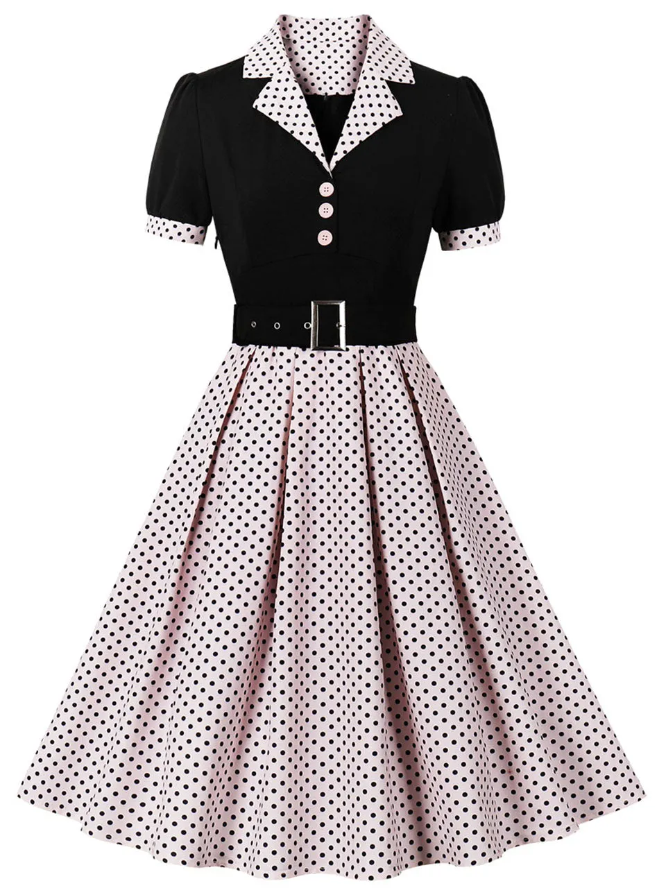 Green Polka Dots 1950S Vintage Swing Dress