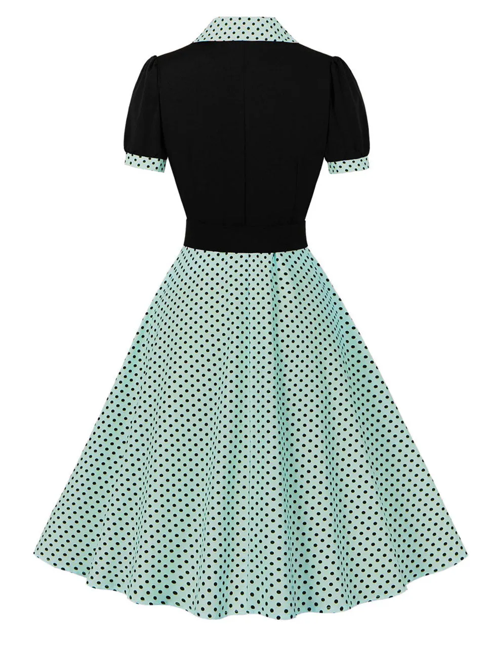 Green Polka Dots 1950S Vintage Swing Dress