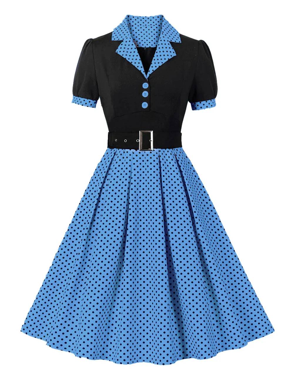 Green Polka Dots 1950S Vintage Swing Dress