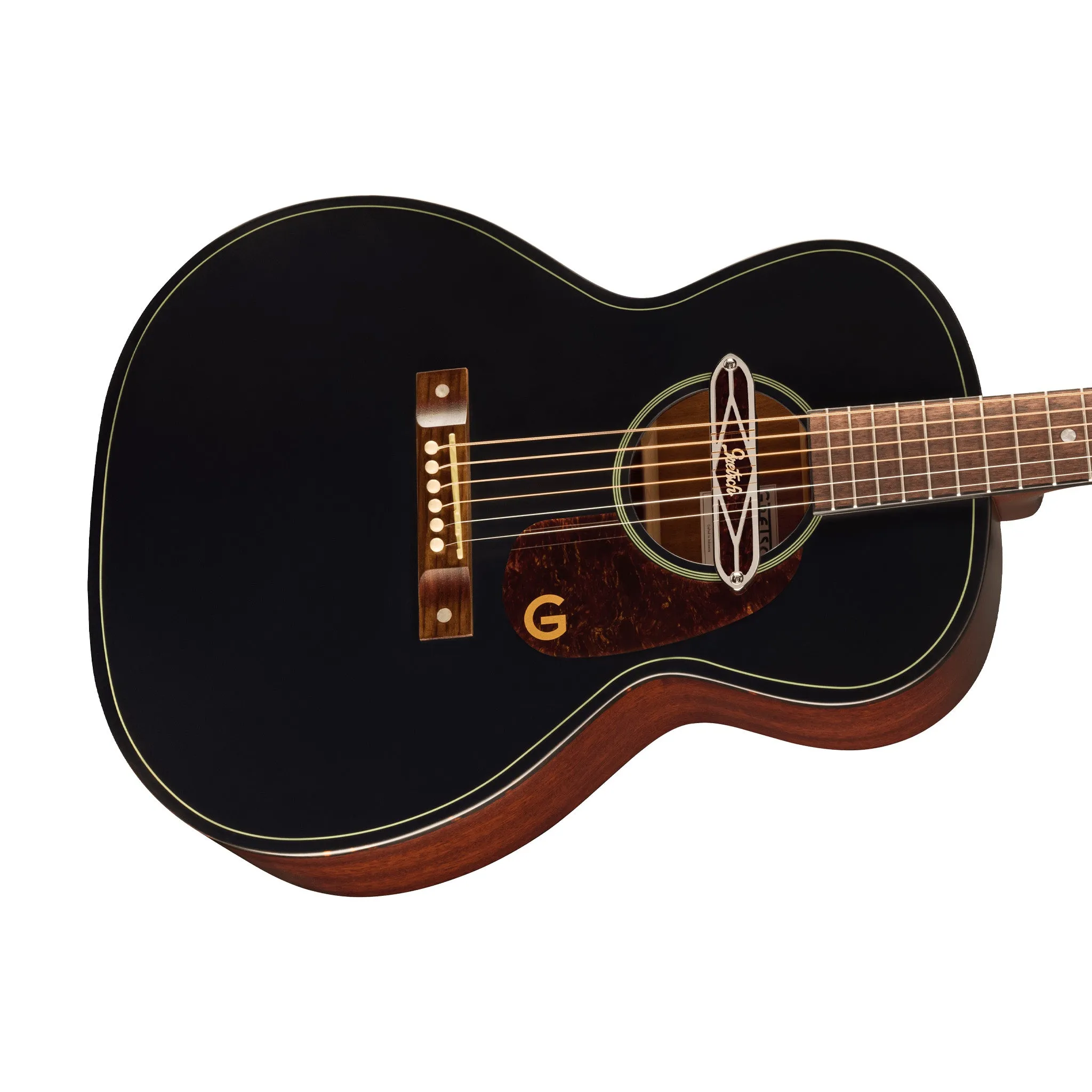 Gretsch Jim Dandy Deltoluxe Concert Acoustic-Electric Guitar, Black