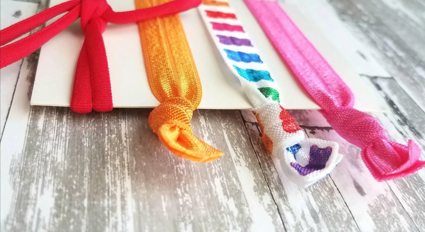 Gummy Bear Accessories, hair tie set, hair band, rainbow color ties, elastic ribbon, no crease head wear, candy hair band, ladies girls gift