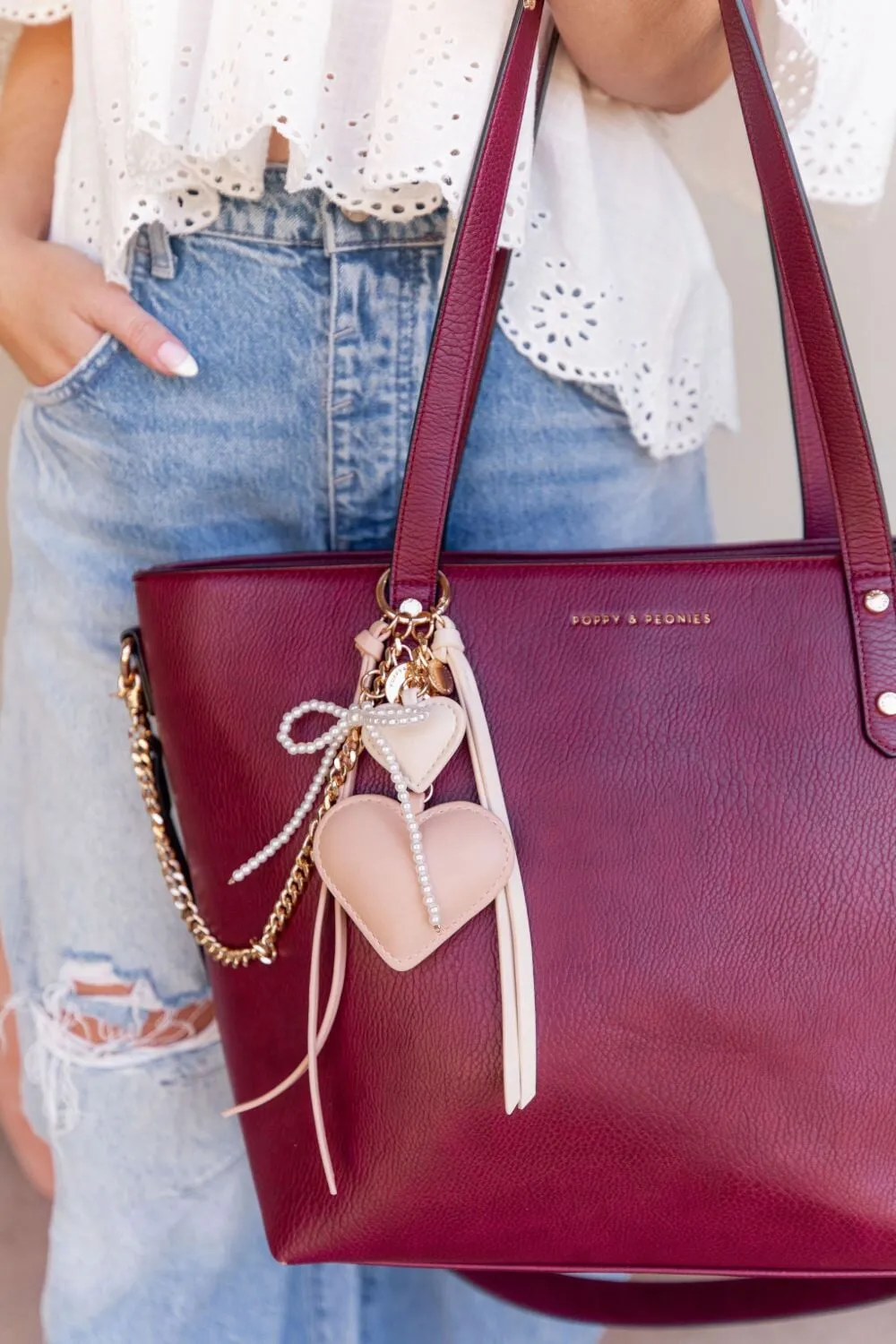 Heart Bag Charm