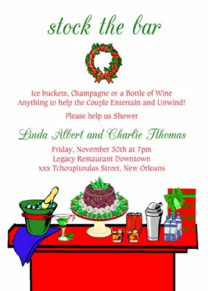 HOLIDAY BAR CUSTOM INVITATION