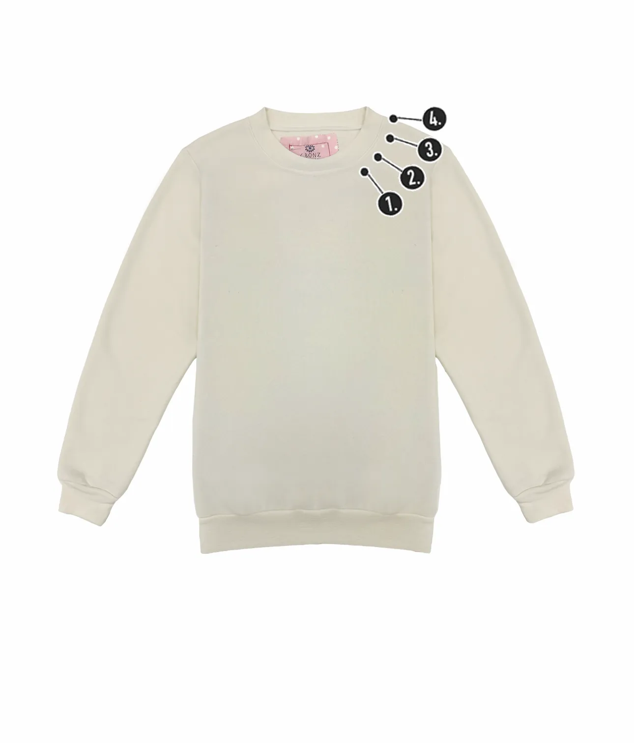 Holiday Customizable neckline Mini Embroidery Unisex Crewneck