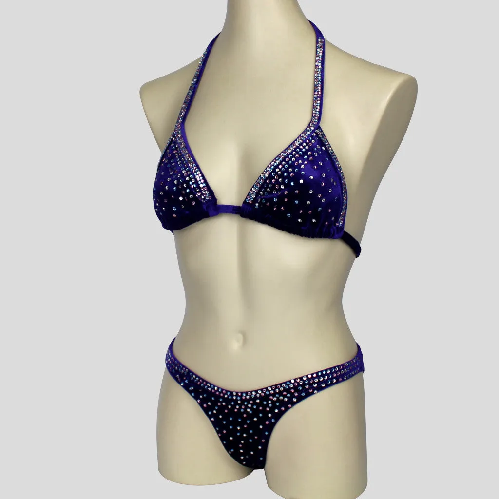 Indigo Velvet Bodybuilding Competition Bikini