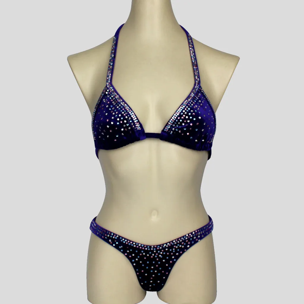 Indigo Velvet Bodybuilding Competition Bikini