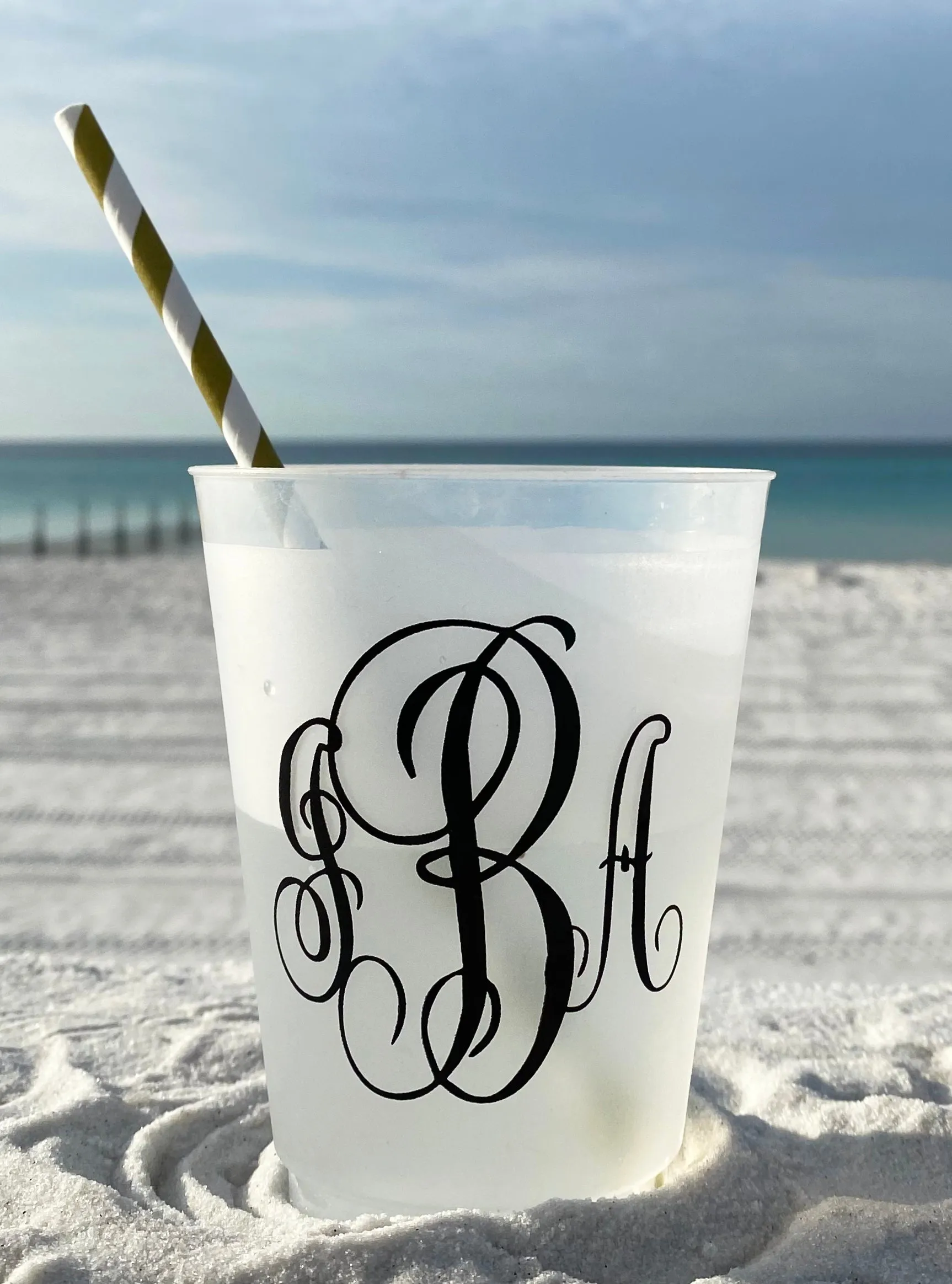 Interlocking Monogram - 16 oz. Shatterproof Cups