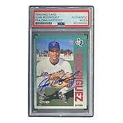 Ivan Rodriguez Signed 1992 Fleer #316 Texas Rangers Rookie Card PSA/DNA